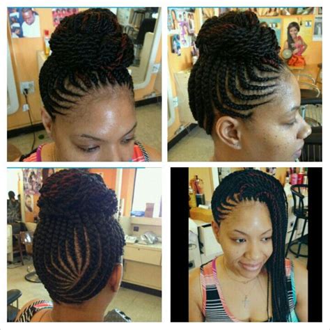 Add bobby pins along both braids, making sure they feel tight and secure on the rest of your hair. . Bamba hair braiding